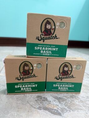 Dr. Squatch Spearmint Basil Men's Natural Soap